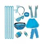 80s Rock N Roll Dress Up Kit - Blue