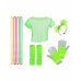 80s Retro Dress Kit - Green