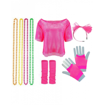 80s Retro Dress Kit - Hot Pink
