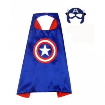 Captain America Cape & Eyemask - Kids