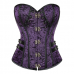 Corset Crimson Nocturne Gothic Brocade
