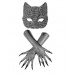 Diamond Cat Mask with Gloves