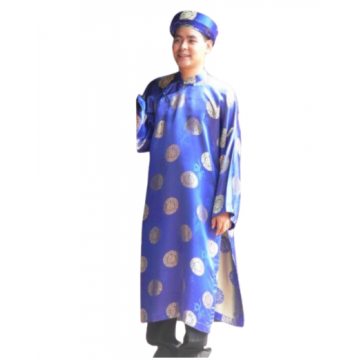 Ao Dai Blue Vietnamese Traditional