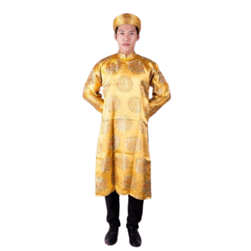 Ao Dai Yellow Vietnamese Traditional