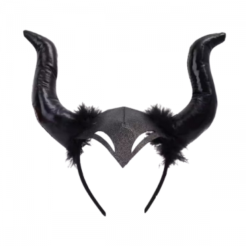 Demon Horn Headpiece - Black