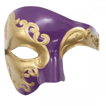 Crimson Phantom masquerade mask - Purple