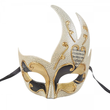 Masquerade Mask Azure Mystery - Black
