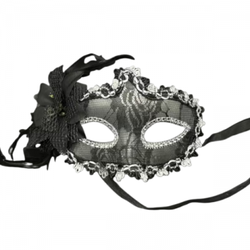 Masquerade Lace Eye Mask - Black