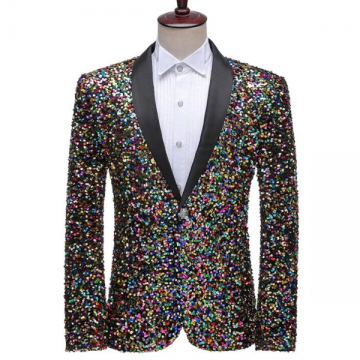 Shimmer Sequin Blazer Multicolor