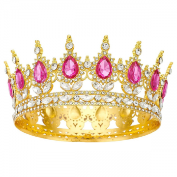 Crown Imperial Crystal with Pink Gem