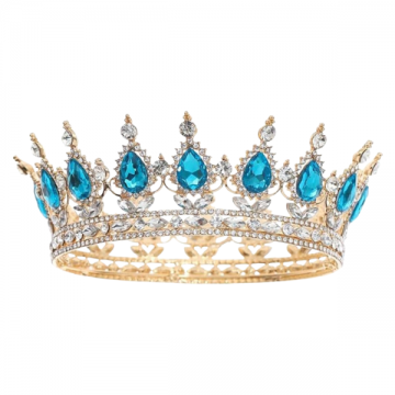 Crown Imperial Crystal with Topaz Gem