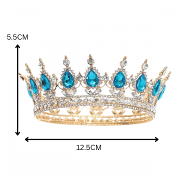 Crown Imperial Crystal with Topaz Gem