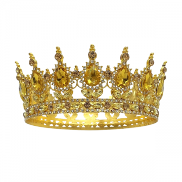 Crown Imperial Crystal with Yellow Gem