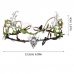 Enchanted Forest Antler Crown with Deer Pendant - Silver