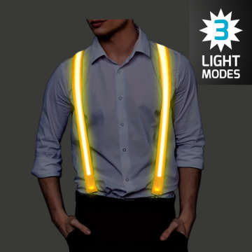 Suspender Neon Led Light up - Yellow