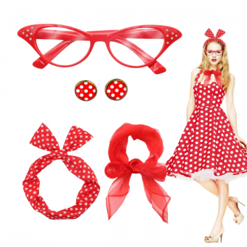 Polkadots Dress up kits - Red
