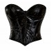 Corset Black Patent Leather Crop Top