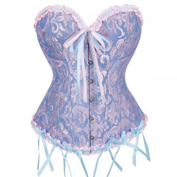 Corset Moonflower Fairycore Pastel Purple