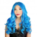 Blue Chic Curly Wig