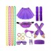 80s Rock N Roll Dress Up Kit - Purple
