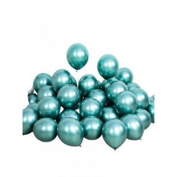 Balloons Green Metallic
