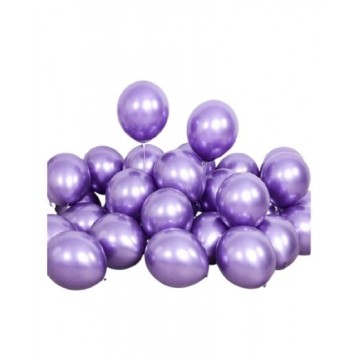Balloons Purple Metallic