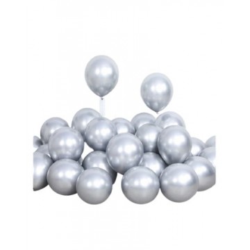 Balloons Silver Metallic