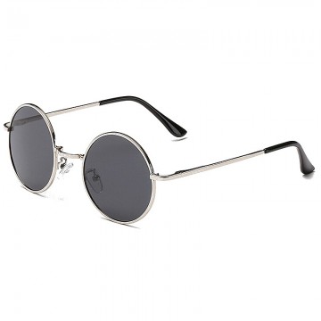 70s Hippie Retro Round Glasses - BLACK
