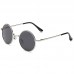 70s Hippie Retro Round Glasses - BLACK