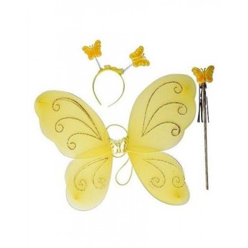 butterfly set wings - yellow