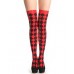 Black lattice with Red stocking