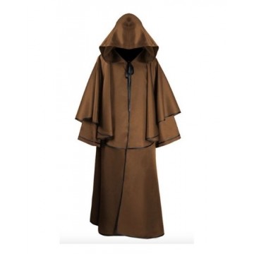 Deluxe Brown Hooded Robe
