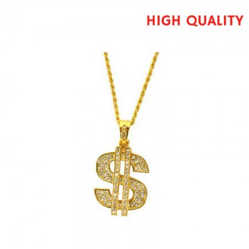 Dollar Sign Necklace - Gold