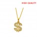 Dollar Sign Necklace - Gold