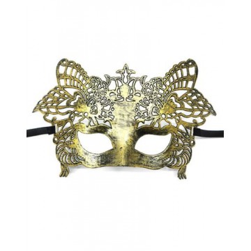 Vintage Butterfly Masquerade Eyemask - Gold