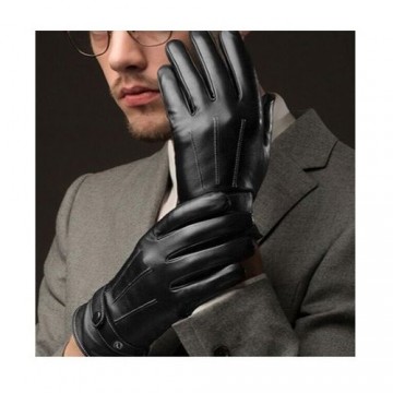 Gloves PU Leather - Black