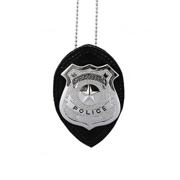 Police Badge with Chain