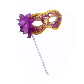 Mask on stick - purple