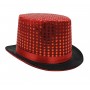 Sequin Top Hat Red