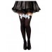 Black stocking with White Bow