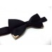 Bow tie Black with gold tip