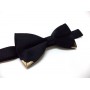 Bow tie Black with gold tip