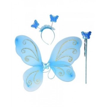 Butterfly set wings - blue