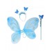 Butterfly set wings - blue