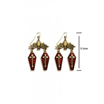 Earring Bat with Cross