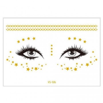 Face Star Tattoo