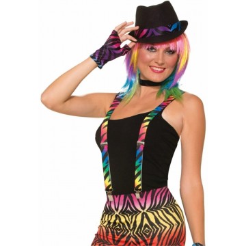 Suspender Rainbow Zebra (Party Animal)