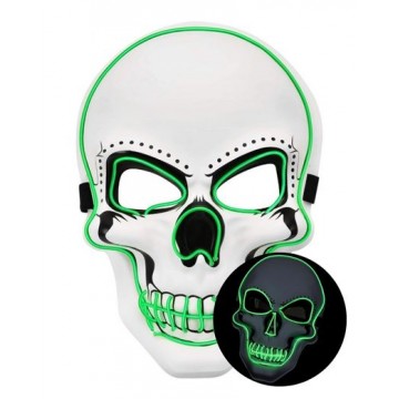 Light Up Skull Mask - Green