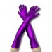 Metallic Long Gloves - Purple