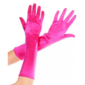 Gloves Satin - Fuchsia